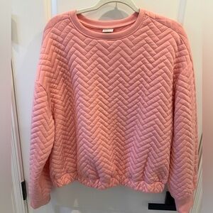 a new day Pink Quilted Women's Sweatshirt